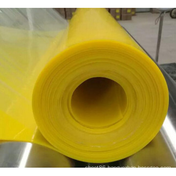 Yellow Color Silicone Rubber Sheet Glossy Silicone Rubber Sheet